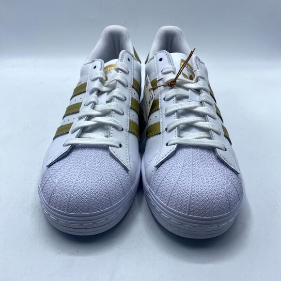 Adidas Superstar Sneaker White Gold FX7483 Women's Size 9.5 NEW - Picture 4 of 11
